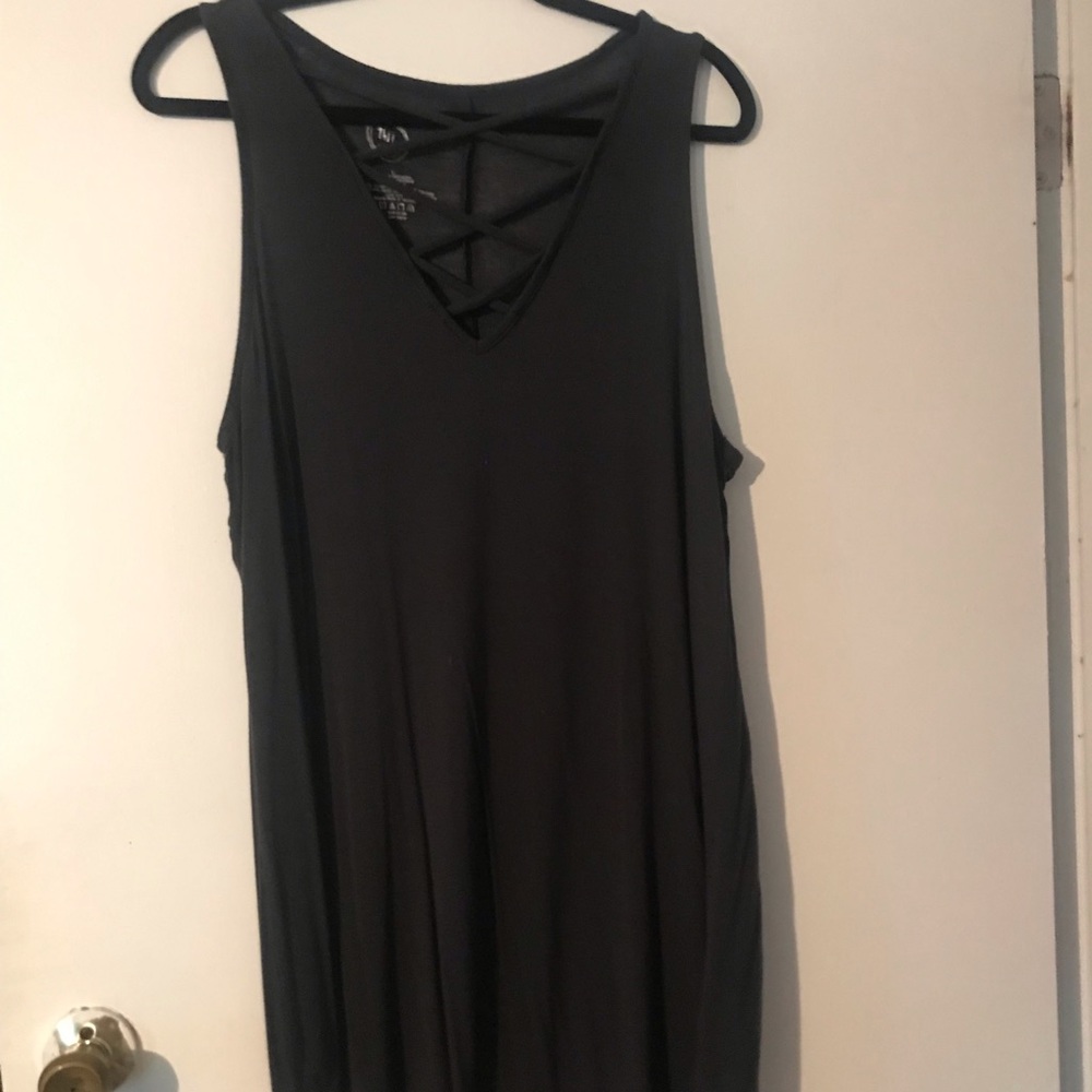 Maurices 24/7 slate gray tunic tank top